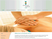 Tablet Screenshot of chiropractic-centrum.de